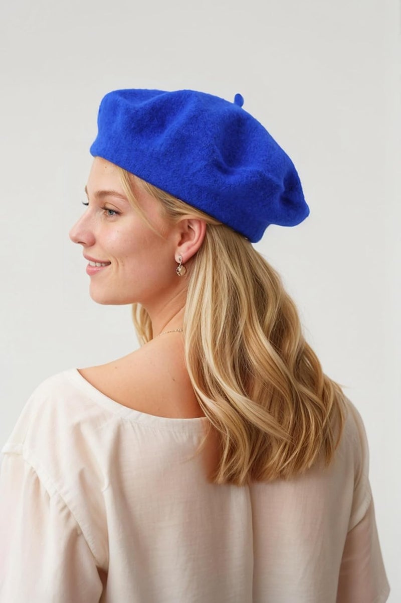 EGANO Women's ​​Beret Hats​​ - French Wool Blend Winter Cap, 70% Wool All-Season Soft ​​Beret Hats for Women​​ (Multi-Color)​ - Image 4